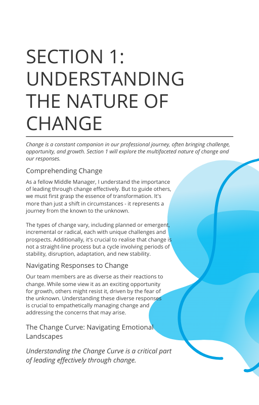 [Learning & Reflection Journal] Lead through Change